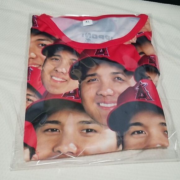 New Angels Baseball Shohei Ohtani T-Shirt Rare! XL - Picture 1 of 5